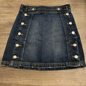 Current/Elliot denim mini skirt with button detailing (women's size 25)